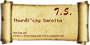 Thuróczy Sarolta névjegykártya